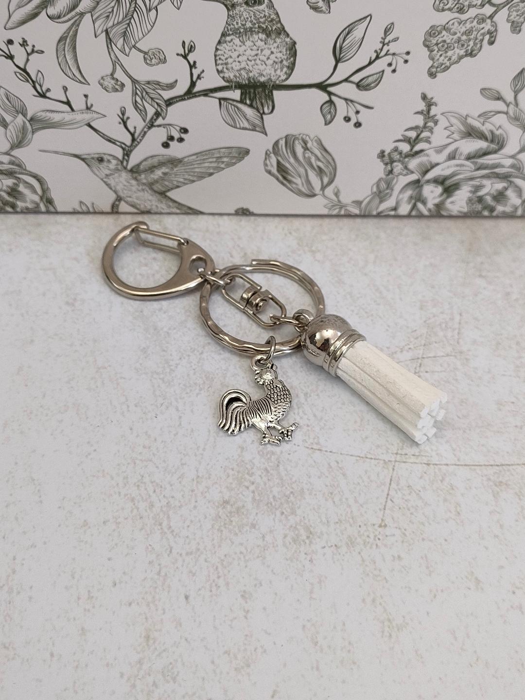 Chicken Charm Keyrings, Bag and Purse Keyring Accessories, Gift for Chicken lovers, Animal themed Keyrings and Keychains