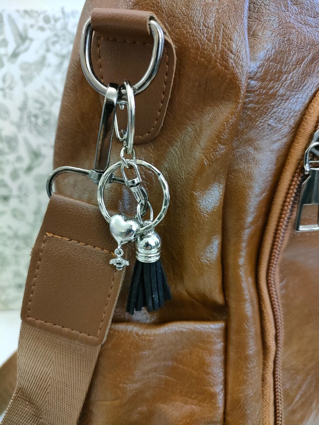 Tiny BeeCharm Keyrings, Bag and Purse Keyring Accessories, Gift for Bee lovers, Animal and Insect themed Keyrings and Keychains