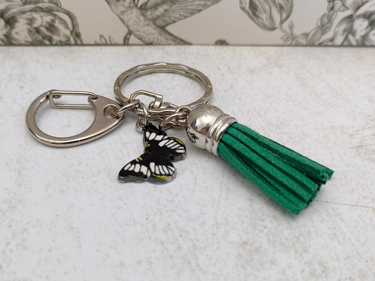 Cute Butterfly Charm Keyrings, Bag and Purse Keyring Accessories, Gift for Insect lovers, Animal themed Keyrings and Keychains