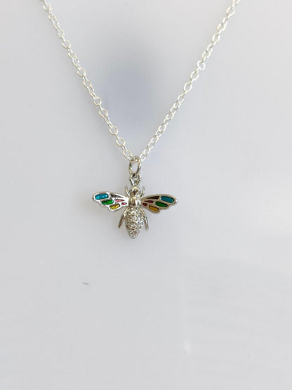 Butterfly Pendants, Micro Pave Cubic Zirconia, Cute jewellery for teenagers, Platinum Plated Butterfly Necklace