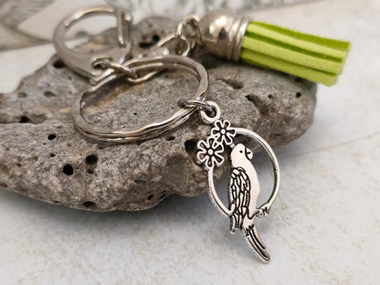 Cute Bird Charm Keyrings, Bag and Purse Keyring Accessories, Gift for Bird lovers, Animal themed Keyrings and Keychains