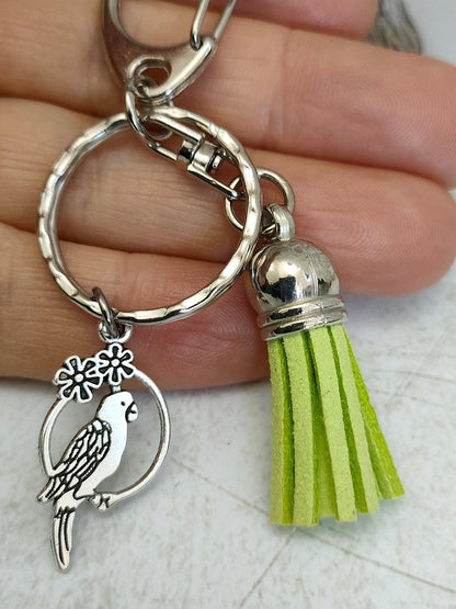 Cute Bird Charm Keyrings, Bag and Purse Keyring Accessories, Gift for Bird lovers, Animal themed Keyrings and Keychains