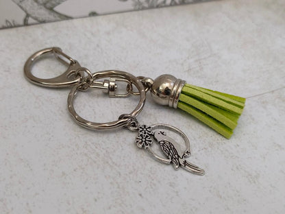 Cute Bird Charm Keyrings, Bag and Purse Keyring Accessories, Gift for Bird lovers, Animal themed Keyrings and Keychains