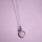 Fidget Necklaces, Rose Quartz Beed Fidget Jewellery with Stainless Steel Hearts, Worry Jewellery.