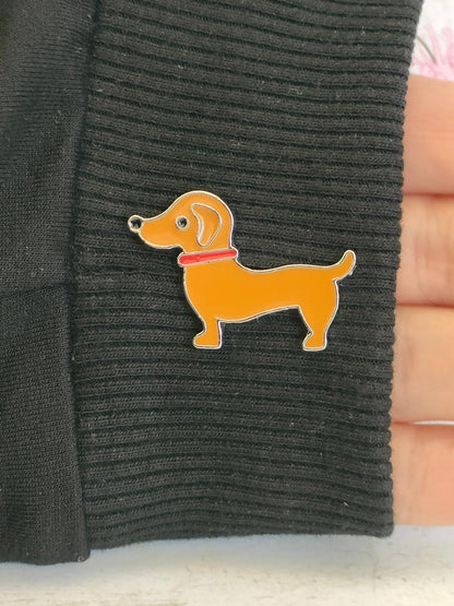 Dachshund Pins, Dog lover Brooches and Badges. Sausage Dog accessories