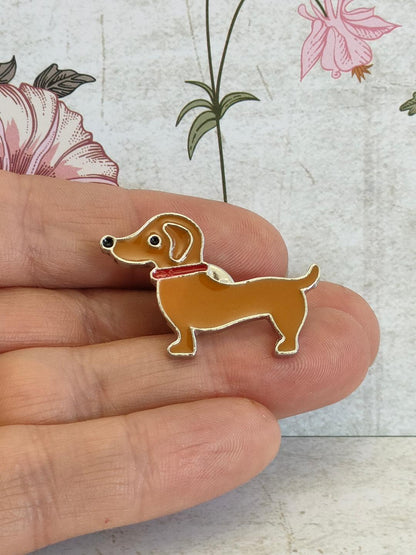 Dachshund Pins, Dog lover Brooches and Badges. Sausage Dog accessories