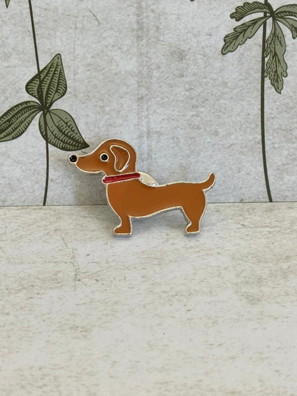 Dachshund Pins, Dog lover Brooches and Badges. Sausage Dog accessories