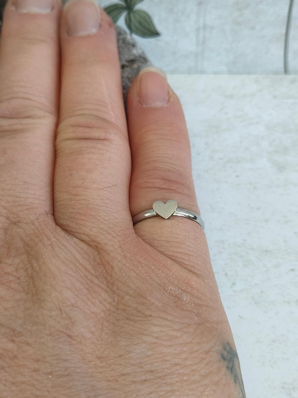 304 Stainless Steel Heart Finger Ring, Romantic Gift, Hypoallergenic Jewellery, Cute Heart Rings.
