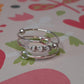 925 Silver Thumb Fidget ring, Anxiety Ring, Skin Picking Ring with 5x 925 Silver striped beads