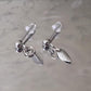 Silver Textured Leaf's Earrings, Tiny leaf Earrings, Cute Leaf earrings, Tiny Boho leaf Earrings. Leaf Stud earrings.