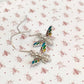 Rainbow Wing Bee Earrings, Sterling Silver 925 Bee Earrings with Cubic Zirconia, Shepard Hook Boho Earrings, Minimalistic Jewellery
