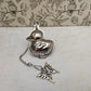 Duck Shaped Tea Infuser with Butterfly Charm, loose Tea Infuser, Mesh Tea Strainer, herb infuser, Animal Themed Tea Gifts