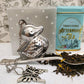 Duck Shaped Tea Infuser with Butterfly Charm, loose Tea Infuser, Mesh Tea Strainer, herb infuser, Animal Themed Tea Gifts