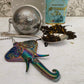 Ball Mesh Tea Infuser with Elephant Charm, loose Tea Infuser, Mesh Tea Strainer, herb infuser, Animal Themed Tea Gifts