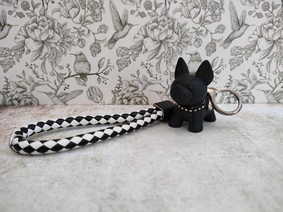 French Bulldog Keychains, Dog lover Gifts, Cute Black Dog Bag Accessories, Goft for Dog Lovers