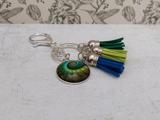 Peacock Bag Charm with Tassels, Oversizes Cute Keychains for Bags, Bird Themed Gifts, Bag Accessories