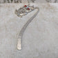 Tibetan Style Alloy Bird Bookmarks, Ruby Red Rhinestone Owl Page Markers, Owl Gifts