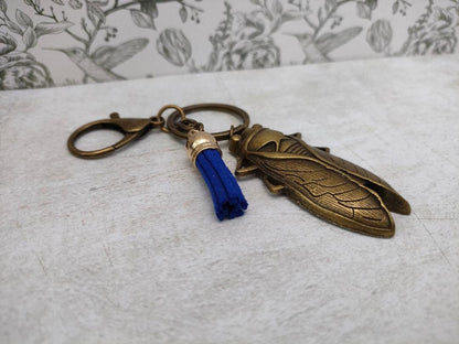 Big Beatle Antique Bronze Tibetan Style keyring, Insect themed Key Chains, Gift for Bug Lovers, Bag Accessories and Gfits