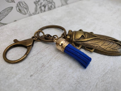 Big Beatle Antique Bronze Tibetan Style keyring, Insect themed Key Chains, Gift for Bug Lovers, Bag Accessories and Gfits