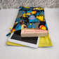 Adjustable Book Sleeve, Handmade Padded Protective Book Cosy, Tucan Themed Animal Print Fabric Tablet Pouch, Holiday Book Essentials