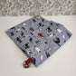 Adjustable Book Sleeve, Handmade Padded Protective Book Cosy, Crazy Cat Themed Animal Print Fabric Tablet Pouch, Holiday Book Essentials