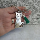 Cute Cat keychain, keyrings for animal lovers, Kitten Lover Gifts, Gifs for Mum, Pet Charms, Cute  Cat Bag Accessories.