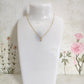 Amethyst CZ Necklace, Tiny Round CZ Pendant Necklace, Dainty Gold Chain Layered Necklace, Green Gemstone Necklace,