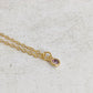 Amethyst CZ Necklace, Tiny Round CZ Pendant Necklace, Dainty Gold Chain Layered Necklace, Green Gemstone Necklace,