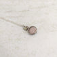 Fidget Necklaces, Rose Quartz Beed Fidget Jewellery with Stainless Steel Hearts, Worry Jewellery.