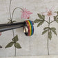 Chunky Stripy Rainbow Pride Ring, LGBTQ Jewellery, 304 Stainless Steel Jewellery, Hypoallergenic rings for women